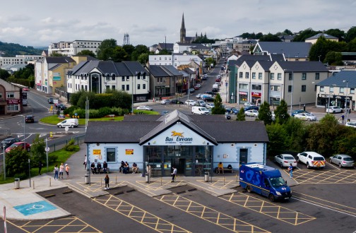 Bus Éireann bus station in Letterkenny, Co. Donegal