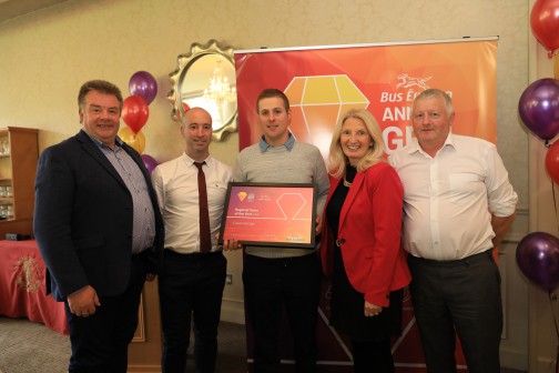 Bus Éireann’s Cavan team wins the prestigious Team of the Year Award for the Eastern region
