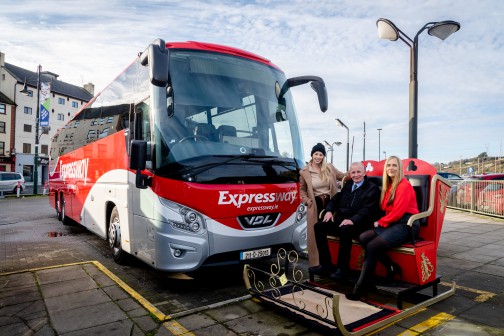 Left - Right: Teresanne O'Reilly, Winterval, Mick Faherty, Bus Éireann Service Delivery Manager & Sinead Hearne, Bus Éireann, People Operations Manager