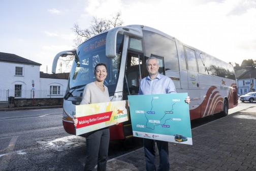 Joanne Hayes, Tourism Officer, Cavan County Council and Michael Colleran, Bus Éireann Regional Sales and Marketing Manager, East