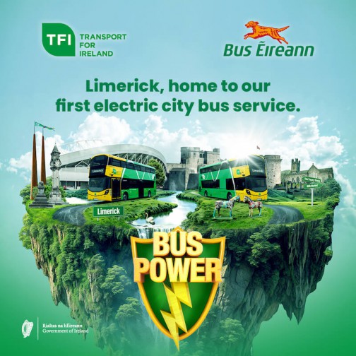 Limerik, home to our first electric city bus service